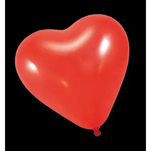 Heart-shaped balloons Arpex set of 4, red, decorative foil balloons (ARPE0386)