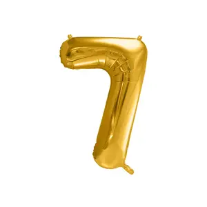 Игрушечный фольгированный шар PartyDeco FB1M-7-019, золотой, высота 1000 мм (в надув. виде ≈86 см)