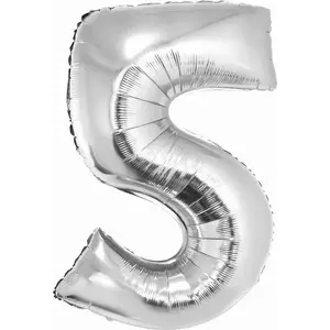 Foil Balloon GoDan Smart silver 76 cm — round decorative balloon for events