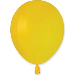 Latex Balloons Gemar A50, Pastel Yellow, 13 cm, Pack of 100