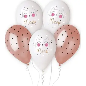 Balloon pack Gemar Premium Helium Kotek, 13 inch (5 pcs)