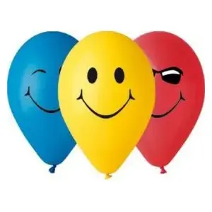 Balloon pack GoDan Balon 3 uśmiech — 5 pieces (decorative latex balloons)