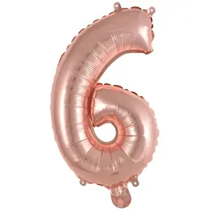 Toy balloon AMSCAN 9909694 — foil, gold, pack of 5