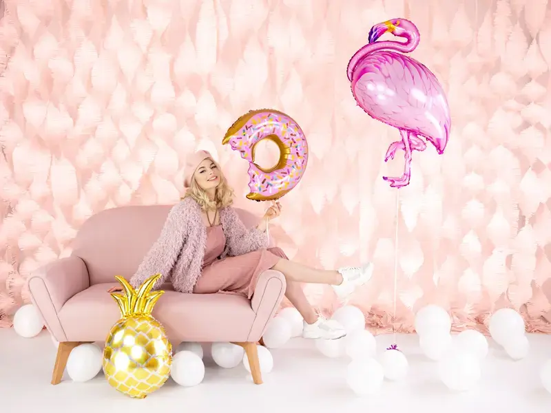 Toy balloon PartyDeco Flamingo, foil 700×950 mm Photo 5