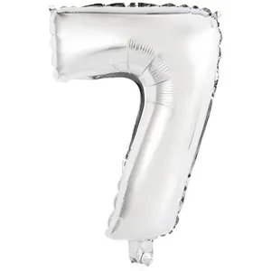 Toy Balloon AMSCAN 9909675 — Foil, Silver, Pack of 5