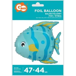 Foil Balloon GoDan Fish 47×44 cm - shaped fish foil balloon