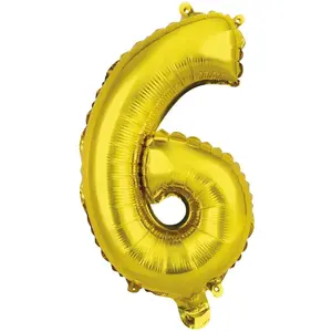 Toy balloon AMSCAN 9909684 — foil, gold, pack of 5