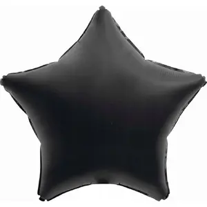 Foil Balloon GoDan B&C Star matte black 44 cm