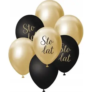 Balloon bouquet GoDan B&C golden-black 7 pieces