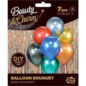 Букет из шаров GoDan Beauty&Charm микс 7 цветов 30 см BB-MIX7