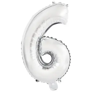Toy balloon AMSCAN 9909674 — foil, silver, pack of 5