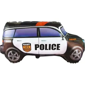 Foil Balloon 24" Police Car, GoDan — decorative vehicle-shaped party balloon