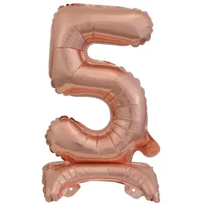 Toy balloon AMSCAN 9911738 — foil, gold, pack of 5