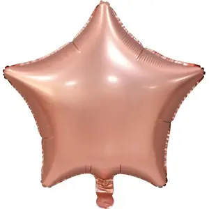 Foil Balloon GoDan GWIAZDA, matte pink-gold, 19 inches