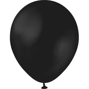 Latex balloons No name pastel black 13 cm, pack of 20