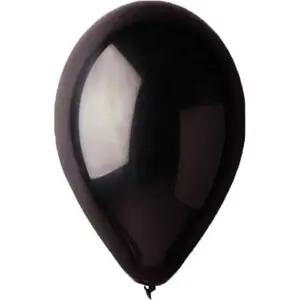 Metāliska melna balonu paciņa SDM 65 cm — 100 gab.