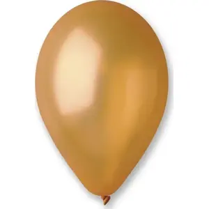 Balons SDM metalizēts zelta nr.39, 100 gab., diametrs 26 cm (10")