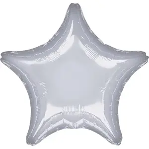 Toy balloon AMSCAN 9914088 — foil silver, pack of 5