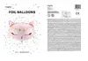 PartyDeco Cat folijas balons 480×360 mm, 50 gab. Photo 3