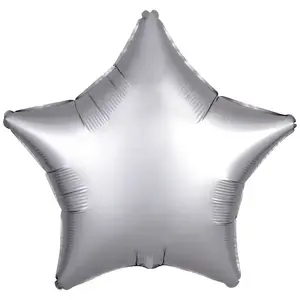 Toy balloon AMSCAN 9914127-92 foil silver, pack of 10