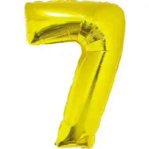 Foil Balloon (number 7) GoDan, gold, 85 cm