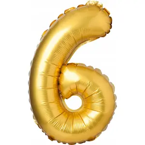 Balloon foil matte, TEKA Balon 6" gold