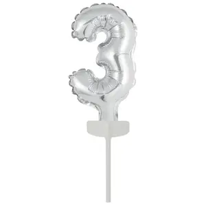 Toy balloon AMSCAN 9912687 — foil, silver, pack of 5