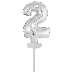 Toy balloon AMSCAN 9912686 foil silver pack of 5