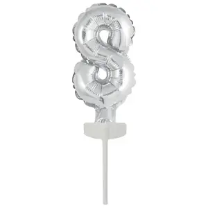 Toy balloon AMSCAN 9912692 foil silver, pack of 5