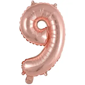 Toy balloon AMSCAN 9909697 — foil, gold, pack of 5