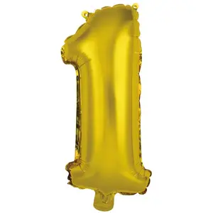Toy balloon AMSCAN 9909679 foil gold pack of 5