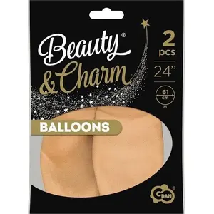 Латексные шары GoDan Beauty&Charm пастельный нюд 61 см, 2 шт.
