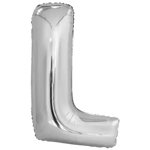 Toy balloon foil silver pack of 5 No name Amscan 9909561