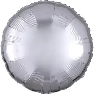 Toy balloon AMSCAN 9914086, foil, silver, pack of 5