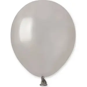Metallic Silver Balloons Gemar AM50 13 cm — Pack of 100