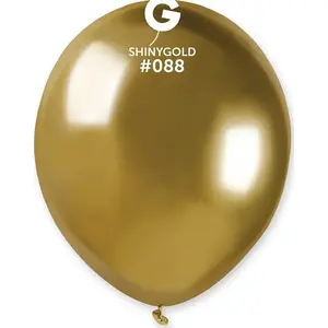 Набор шаров Gemar AB50 — 13 см хромированные золотые латексные шары, 100 шт.