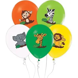 Balloon pack GoDan Safari 30 cm, 5 pieces — latex party balloons