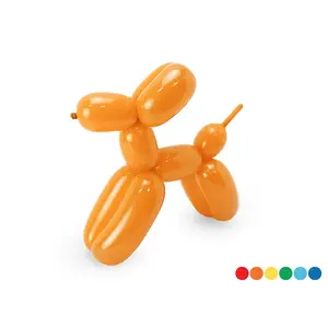 Rotaļu balons PartyDeco MBP2P-000 — latekss, 50×50×1300 mm, dažādas krāsas (1 gab)