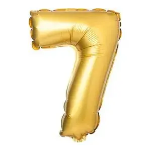 Foil Balloon Number 7 Arpex 71 cm (28") Gold