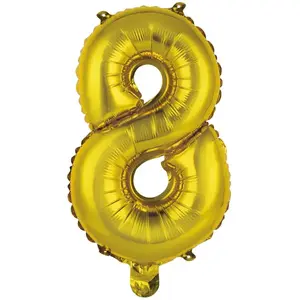 Toy balloon AMSCAN 9909686 — foil party balloons, gold, pack of 5