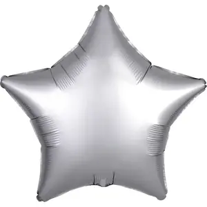 Toy balloon AMSCAN 9914127 — foil, silver, pack of 5