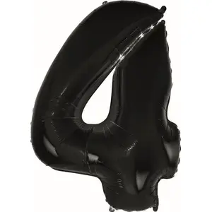 Foil Balloon GoDan B&C black 92 cm
