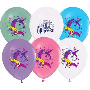 Latex Balloons GoDan Unicorn 30 cm, Pack of 5