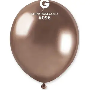 Balloon pack Gemar AB50 chromed pink-gold 13 cm, 100 pcs