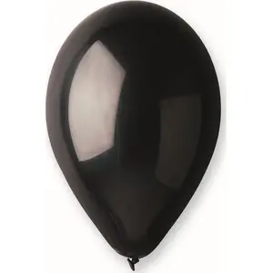 Воздушный шар GoDan 12" (30 см) пастельно‑чёрный — упаковка 100 шт.