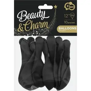 Balloons GoDan Beauty&Charm pastel black 30 cm 10 pcs