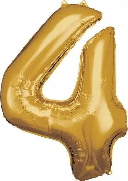 Rotaļu balons AMSCAN 9906269 folija zelta