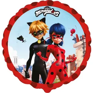 Foil Balloon Flexmetal 18" Miraculous - Street (round) by Flexmetal, packed