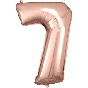 Toy balloon AMSCAN 9906282, foil, gold, inflated diameter 58 cm, pack of 5