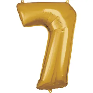 Toy balloon AMSCAN 9906272, foil, gold, inflated diameter 58 cm, pack of 5